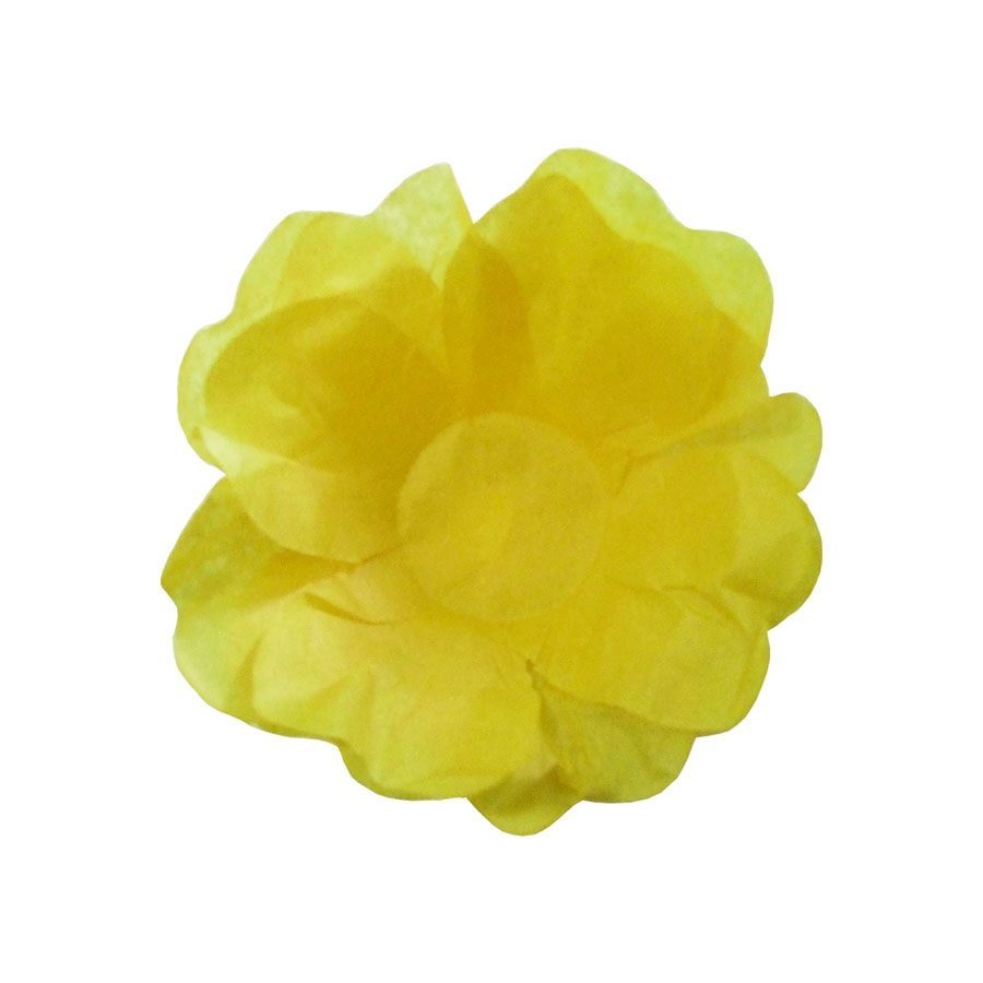 Forminha Flor de Seda Amarela 40 unidades Decorart - naprateleira